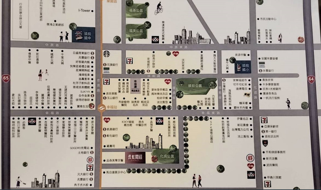 長虹閱莊-生活機能圖