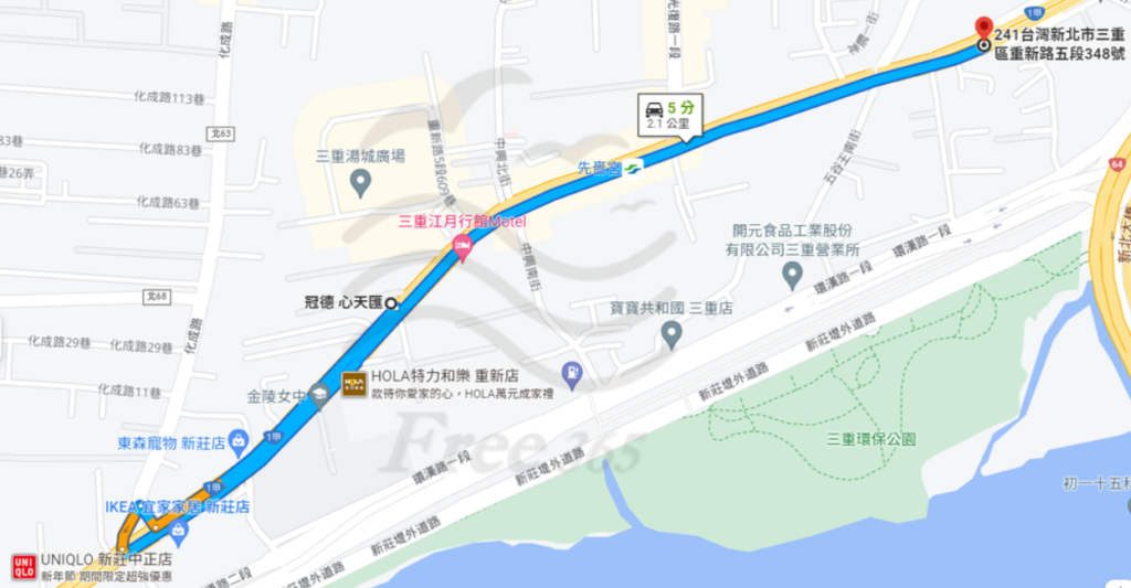 冠德心天匯往重新橋